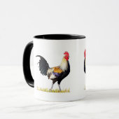 Mooie Golden Duckwing American Gamcock Rooster Mok (Voorkant links)
