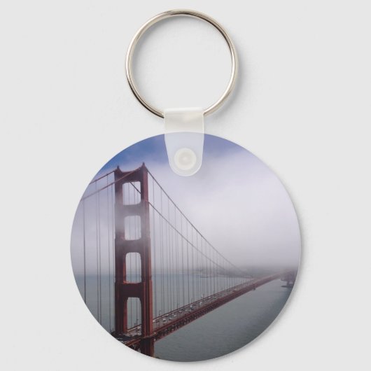 Mooie Golden Gate Bridge in de mist sleutelhanger (Voorkant)