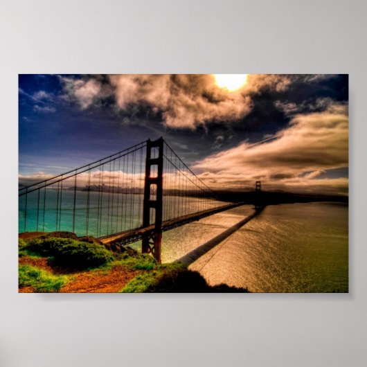 Mooie Golden Gate Bridge Poster (Voorkant)