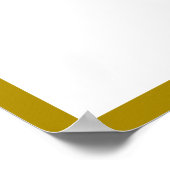 Mooie Golden Music Quote op White Background Poster (Hoek)