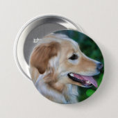 Mooie Golden Retriever Button (Voorkant /achterkant)