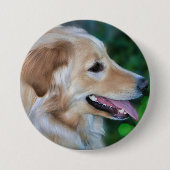 Mooie Golden Retriever Button (Voorkant)