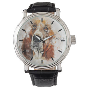 Mooie Golden Retriever Custom gepersonaliseerd Horloge