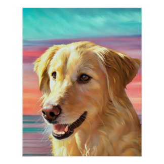 Mooie Golden Retriever Glossy Poster