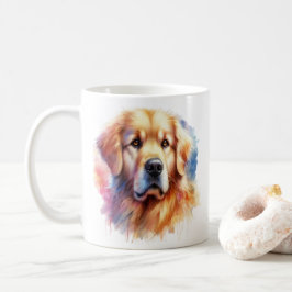 Mooie Golden Retriever in Waterverf Koffiemok