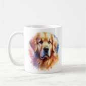 Mooie Golden Retriever in Waterverf Koffiemok (Links)