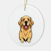 Mooie Golden Retriever Ornament (Links)