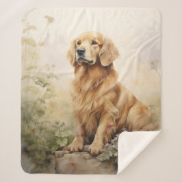 Mooie Golden Retriever Sherpa Deken