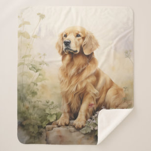 Mooie Golden Retriever Sherpa Deken