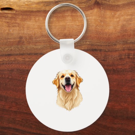 Mooie Golden Retriever Sleutelhanger