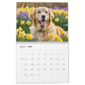 Mooie Golden Retrievers Hondenliefhebbers Wall Kalender (Mar 2026)