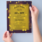 Mooie Golden Sparkles verkoop promotie Flyer (Hand)