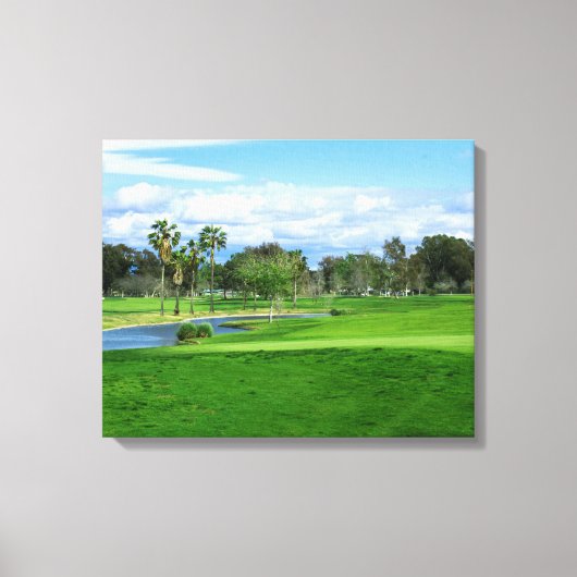 Mooie golfbaan Wall Art Set Canvas Afdruk (Voorkant)