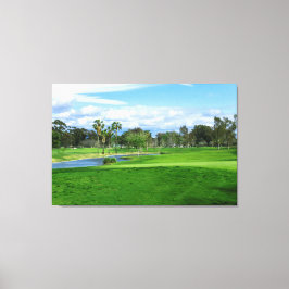 Mooie golfbaan Wall Art Set Canvas Afdruk