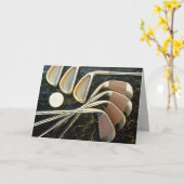 Mooie Golfclubs Kaart (Gele Bloem)