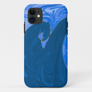 Mooie golven Abstracte schilderende wandkunst Case-Mate iPhone Case