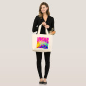 Mooie golven - Gepersonaliseerd Grote Tote Bag (Voorkant (model))