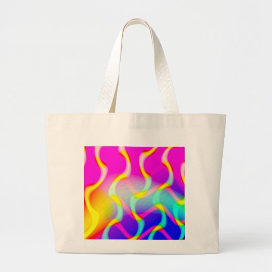 Mooie golven - Gepersonaliseerd Grote Tote Bag (Voorkant)