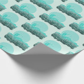 Mooie golven & zonsondergang cadeaupapier (Hoek)