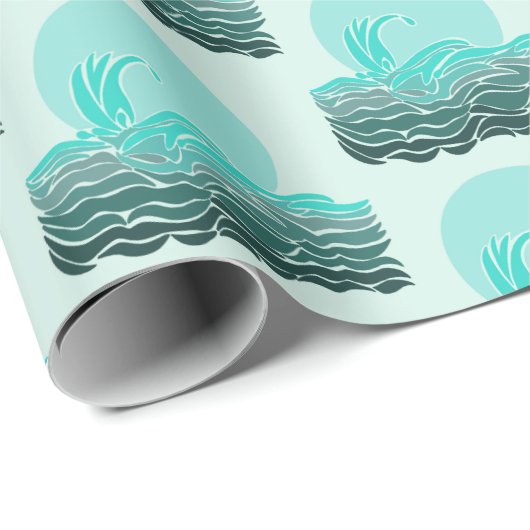 Mooie golven & zonsondergang cadeaupapier (Rol Hoek)