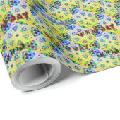 Mooie GOOD DAY GREEN YELLOW MANDALA Cadeaupapier (Rol Hoek)