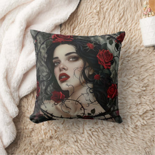 Mooie Gothic Woman Kussen