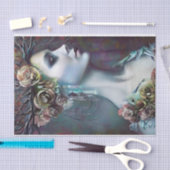 Mooie Gothic Woman Tissuepapier (Craft)