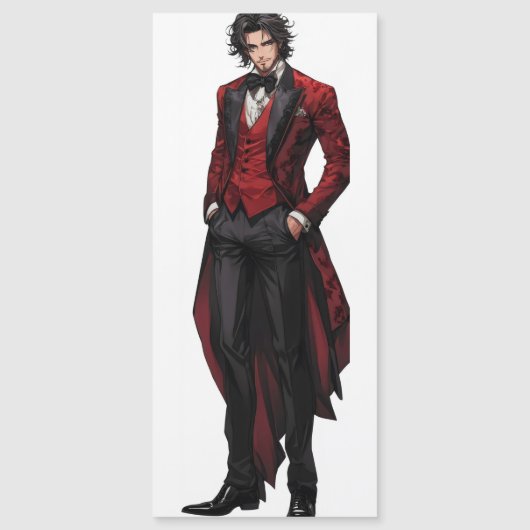 Mooie gotische gentleman anime (Voorkant)