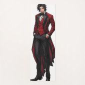 Mooie gotische gentleman anime yogamat (Voorkant)