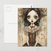 Mooie Gotische pop Briefkaart (Voorkant / Achterkant)