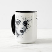 Mooie Gotische Vrouw Mok (Voorkant links)