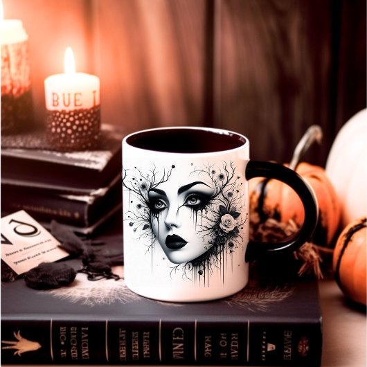 Mooie Gotische Vrouw Mok