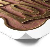Mooie Goud LIVE LOVE Aangepast ontwerp Poster (Hoek)
