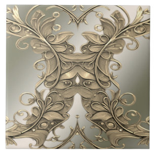 Mooie gouddecoratieve keramische tapijten tegeltje