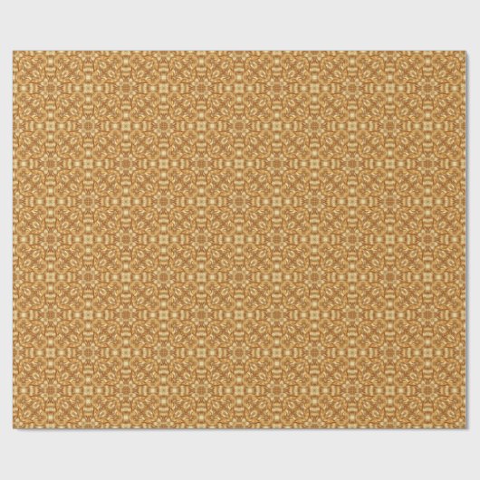 Mooie gouden abstracte patroon cadeaupapier (Vlak)