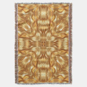 Mooie gouden abstracte patroon deken (Voorkant Verticaal)