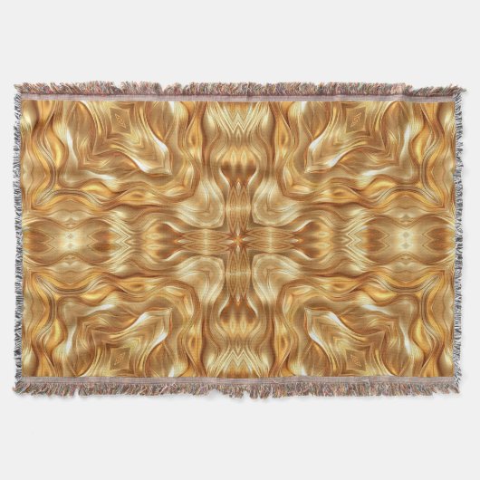 Mooie gouden abstracte patroon deken (Voorkant)