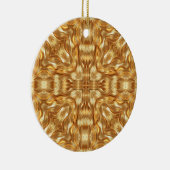 Mooie gouden abstracte patroon keramisch ornament (Rechts)