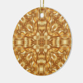 Mooie gouden abstracte patroon keramisch ornament (Links)
