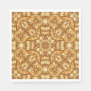 Mooie gouden abstracte patroon servet