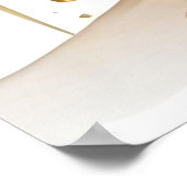 Mooie Gouden Abstracte Waterverf Vrouw Poster (Hoek)