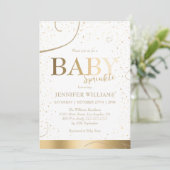 Mooie gouden Baby sprinkle douche Kaart (Staand voorkant)