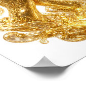 Mooie gouden BIDENDE HANDEN Poster (Hoek)