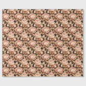 Mooie Gouden Bloemen Cadeaupapier (Vlak)