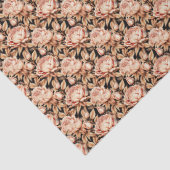 Mooie Gouden Bloemen Tissuepapier (Detail)
