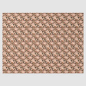Mooie Gouden Bloemen Tissuepapier (Voorkant)