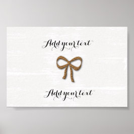 Mooie Gouden Boog Collage Baby Kinderen Trouwposte Poster