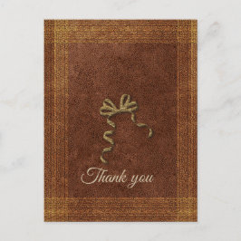 Mooie gouden boog Dank je Briefkaart