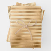 Mooie gouden bruiloft inpakpapier vel (In situ)