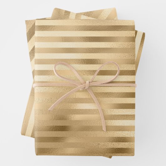 Mooie gouden bruiloft inpakpapier vel (In situ)